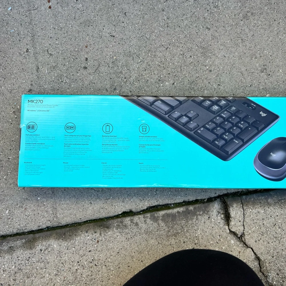 Logitech Wireless Keyboard and Mouse Combo - Blue